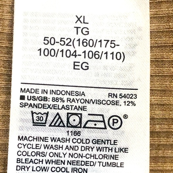 Banana Republic tan beige ribbed knit mock neck sleeveless midi dress XL - Picture 10 of 11